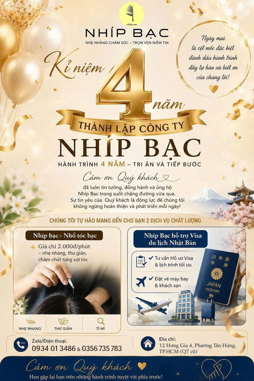 Poster kỷ niệm 4 năm Nhíp Bạc